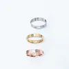 Promesse de l'amour du design Ring Rose Gol