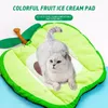 Hundmatta kylning Summer Pad Mat Dogs Cat Filt Sofa Breattable Cold Pet Dog Bed Summer Washable Small Medium Large Dogs Ice Pad 240415