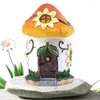 Garden Decorations Mini Cottage House Exquisite Fairy Small Cottages Toys Crafts Figure Resin Charm Ornament Landscape Decor