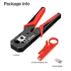 Narzędzia Ampcom RJ45 Cymping Tool Ethernet Network LAN kabel Crimper Strippel Strippel 8p RJ45 6P RJ12 RJ11 dla złącza modułowego