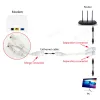 Webcams Poe Splitter RJ45 2in1 Conector de cabeamento de rede para câmera de segurança Instale o divisor Poe IEEE802.3AT/AF Padrão de transmissão