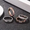 High-end Cartter Luxury Ring The same tiktok S925 sterling silver card love ring men and womens diamond is studded with drill screws
