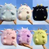 Schattige dikke woning Dragon Plush Toy Dragon Dron Doll Girl Sleepkussen meisje hart poppen doek poppen meisje cadeau