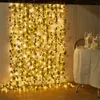 Flower Green Leaf String Lights Artificial Vine Fairy Lights Battery Powered Christmas Tree Light Light voor wieden Home Decor 240424