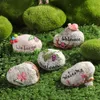 Mini Segno stradale di benvenuto Figurine Piccole Socche del Giardino Fairy Miniatura Bonsai Micro Micro Paesaggio DOTTO DELL'ACCOLTA DELL'ACCOLTA DELLA CAGUATICA 240424