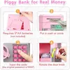 ATM Bank Toys for Kids Mini Automatic Coins Coins Cash Saving Money Box avec code Key Lock Coin Children Gifts 240422