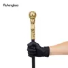 Golden Luxury Round Griff Fashion Walking Stick für Party Dekorative Wanderrohr Eleganter Crosier Knopf Walking Stick 93 cm 240416