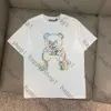 Мочинно дизайнерская футболка медведь График Tess Womens милые узоры Tops Summer T Рубашки высшего качества дизайнер футболок T Рубашки повседневные свободные толщины 996