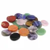 Sprinklers 30x25mm Oval Thumb Flake Energy Pocket Worry Stone Natural Amethyst Rose Quartz Healing Chakra Crystal Massage Divination Gifts