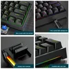 K620 Mini Backlit RGB Gaming Mechanical Keyboard Gamer Mechanic Kit 60 Percent DIY Custom PBT Keycap swap Pink White USB PC 240419