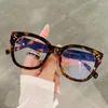 Sunglasses Frames Transparent Square Glasses Frame Women Computer Gaming Anti Blue Light Eyeglasses Rivet Clear Lens Optical Spectacles