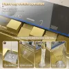 Goldener Küchenspüle Edelstahl Wasserfall Waschbecken geprägtes Digital Display Einschlitz Multifunktionales Goldwaschbecken Topmount