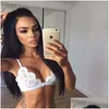 Camisoles Tanks heilige y Mädchen BH Blumenspitze Frauen Bralette Damen Holllow Out Bralet Weste Crop Top Drei Stücke Drop Lieferung Appare OTZ6H