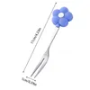 Fourks Cartoon Fleurs Fruit en acier inoxydable Beau mini-gâteau Salade Childware's Flatware Kitchen Tool