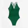 Swimons de maillots de bain pour femmes hautes bikini plikini sexy croix croix creux de maillot de bain push up up up up monokini y2k maillots de bain femme baignade