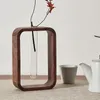 Vazen Glas Voortplanting Vaas Plant Terrarium met houten frame Transprrent Holder Flower Stand Lover Gifts