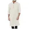 Vêtements ethniques robes musulmanes hommes Kaftan Abaya Dubai Robe Middle Eas T Kandoura Style de prière Dishdasha Arab