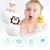 Baby Bad Spielzeug Dusche Spielzeug Kinder schwimmen Dusche lustige Spielzeug Baby Cartoon niedliche Ente Pinguin Eier Wasserspraysprinkler Boy Girl Spielzeug Spielzeug