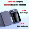 Cell Phone Power Banks 2024 Hot 100000mAh Wireless Power Pack Magnetic Qi Portable Power Pack C-Type Quick Charger Suitable for iPhone 15 14 13 Samsung MaCsafe J240428