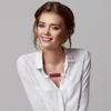 Broscher 4 st elastiska axelrem kvinnliga tröjor hjärtklipp fashionabla stilfulla delikatlegering enkel miss