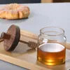 Storage Bottles Glass Jar With Lid Wide Mouth Honey Built-in Stirring Stick Safe Food Jars & Canisters For Yogurt Sugar