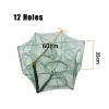 Accessories 612 Holes Automatic Fishing Net Nylon Foldable Catch Fish Trap Nets for Fish Shrimp Minnows Crab Cast Mesh Fishing Network Tool