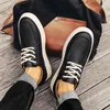 Casual schoenen modieuze heren herfst comfortabel ademende sport solide kleur kanten serie jeugd fashion sneakers