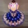 Ruoru Professional Led Light Swan Lake Ballet Led Girls Girls Ballerina Dress Kids Ballet Dance abbiglia