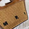 Dames raffia's weven winkelen schoudertas lady tropicalia micro koppeling handtassen cross body top handle designer tas luxe bagage duffle to