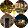 Lampes E14 / E27 LED Flame Famps 4 Modes Party LED Flame Effet Light Simulation Lights Fire Bulbe Garden Decor Flicking Lampe