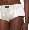 Fashion Classic Trendy Luxury Design Miu imbottiti donne in raso Shorts Botthed Shorts Ladies per cinguali sexy a corda