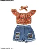 Baby Neugeborene Mode Mädchen Kleidung Set Summer Outfits Kinder Mädchen Blumenbrief Top Shirts und Shorts 2pcs/Set Cute Clothes Anzug