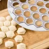 Moulds 37 Holes Dumpling Moulds Metal Kitchen Dough Press Ravioli Making Mould Dumpling Skin Artifact Mold DIY Batch Production Pasta