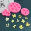 Moulds DIY Baking Tools Bee Honeycomb Silicone Mold Chocolate Candy Biscuit Fudge Making Baking Tools Plaster Epoxy Decoration Tools