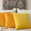 Cushion/Capas de almofada de veludo amarelo/decorativo Casos xadrez 30x50 40x40 45x45 50x50 cm Decoração de casa nórdica capa para almofadas de sofá