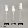 Garrafas de armazenamento 50pcs/lote 60ml Clear plástico garrafa de spray recarregável jarro cosmético Perfume vazio animal de estimação com bomba por atacado