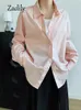 Women's Blouses Cotton 2024 Spring Office Lady Long Sleeve Women Basic Shirt Minimalist Loose Button Up Ladies Tunic White Blouse Tops