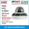 Chargers Hikvision PTZ IP Camera DS2DE2A404IWDE3 4MP 4X ZOOM Network Poe Mini Camera Dome H.265 WDR CCTV Surveillance Video IPC App