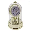 Table Clocks European Retro Plastic Clock Antique Alarm With Clear Cover D08D