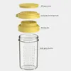 Garrafas de armazenamento shaker shaker clear glass spice dispensador de alta qualidade à prova de poeira fácil de limpar com a tampa para temperar o açúcar
