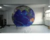 wholesale 10ft High Free Shipping Customized Inflatable Balloon Earth With LED strip For Wedding Party Decoration