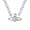 Gioielli designer Collana designer Collane a ciondolo Collaro Catena di San Valentino Gioielli Premium Saturno Pearl Neckace Regalo per la mamma