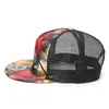 Ball Caps Cool Hawaiian Coconut Tree Hip Hop Unisexe Summer Séchage rapide Camionneur Élevant Brim Flat Baseball Cap Women Men Hat