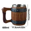 Tasses café tasse bière whisky baril tasse viking warrior water bar décor camping home