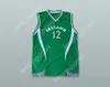 Nom nay personnalisé Mens Youth / Kids Ireland National Team 12 Green Basketball Jersey Top cousé S-6XL