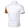 2024 Camisa de pólo de mangas curtas de verão de verão Men casual Inglaterra estilos de listras Tshirt Roupas respiráveis Top 240423