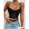Camisoles Tanks Summer Floral Embroidery Lace Bralette Bustiers Tank Tops Drop Delivery Apparel Underwear Womens Otxfl