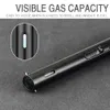 Original Factory Long Metal Jet Flame Windproof Refillable Custom Butane Kitchen Without Gas Torch Lighter With Visble Fuel Window