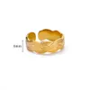 Bagues de mariage en acier inoxydable multicouche tressé anneaux ouverts pour les femmes 2024 Nouveau style Simple Fashionable Ring Girls Bijoux Gift For Friend