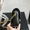 Handbag Designer Brand Women's Bag Classic Square Fat Chain New Black Gold Leather Full Ling Grid Universal Shoulder Crossbody